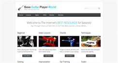 Desktop Screenshot of bassguitarplayerworld.com